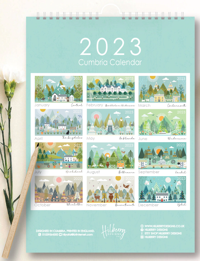 Hilberry Designs - Cumbria Calendar 2023